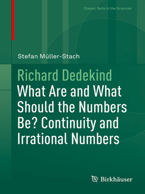 cover image of Richard Dedekind